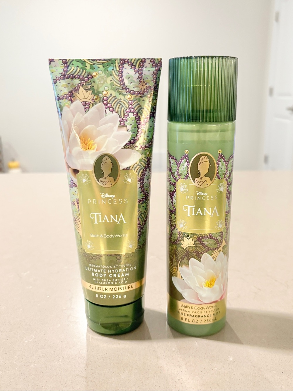 Bath and Body Works Disney Princess Tiana Rare 2 Pc Set New